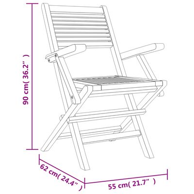 vidaXL Juego de comedor para jardín 5 piezas madera maciza de teca