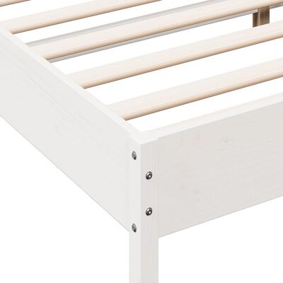 vidaXL Estructura de cama sin colchón madera de pino blanca 140x200 cm