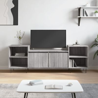 vidaXL Mueble para TV madera contrachapada gris Sonoma 160x35x55 cm