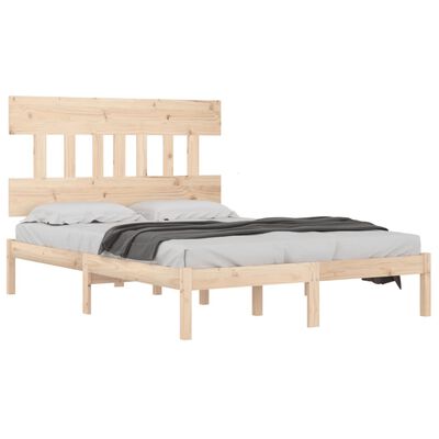 vidaXL Estructura de cama madera maciza 150x200 cm