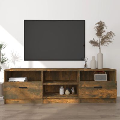 vidaXL Mueble para TV madera contrachapada roble ahumado 150x33,5x45cm