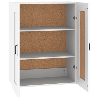 Armario colgante pared,Mueble de pared de cocina aglomerado blanco brillo  50x31x60 cm vidaXL