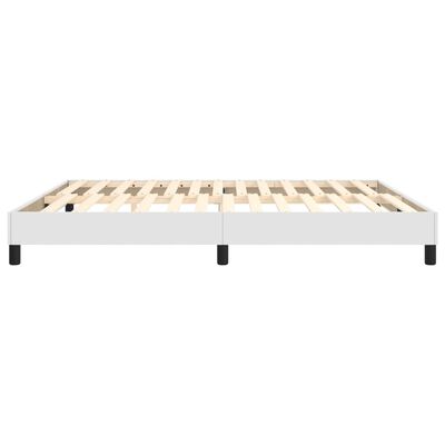 vidaXL Estructura de cama de cuero sintético blanco 180x200 cm