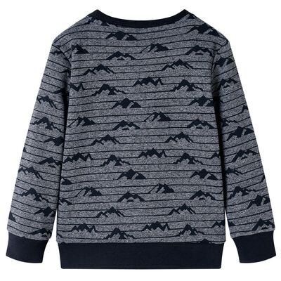 Sudadera infantil azul marino mélange 116