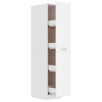 vidaXL Armario de boticario madera contrachapada blanco 30x42,5x150 cm