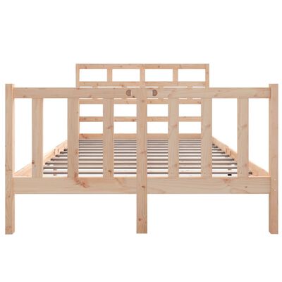 vidaXL Estructura de cama madera maciza de pino 120x190 cm