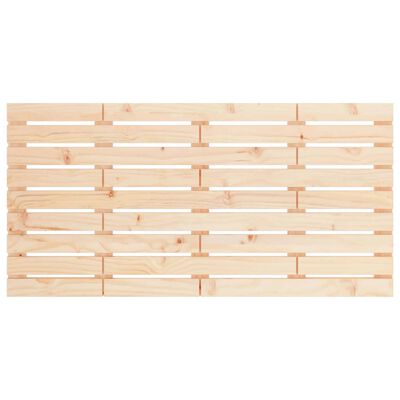 vidaXL Cabecero de cama de pared madera maciza de pino 126x3x63 cm