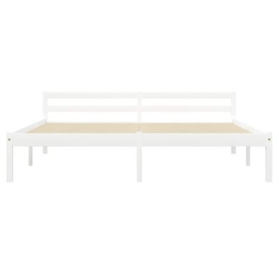 vidaXL Estructura de cama sin colchón madera de pino blanco 180x200 cm