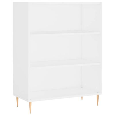 vidaXL Aparador alto madera contrachapada blanco 69,5x34x180 cm