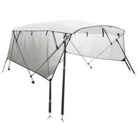 vidaXL Toldo bimini 4 arcos con paredes laterales de malla