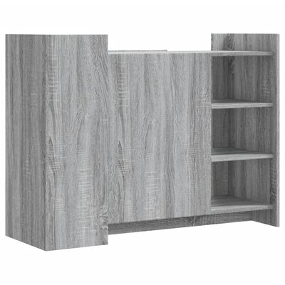 vidaXL Aparador madera de ingeniería gris Sonoma 100x35x75 cm