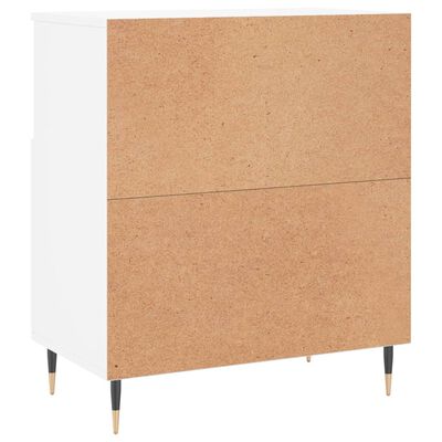 vidaXL Aparador de madera contrachapada blanco 60x35x70 cm