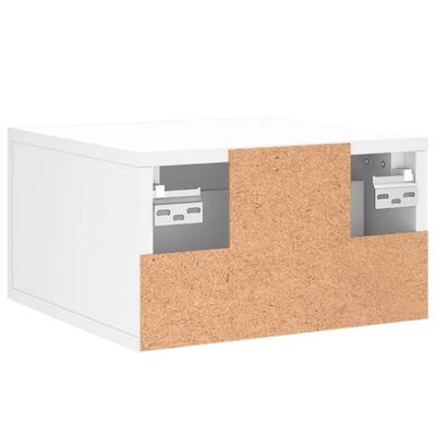 vidaXL Mesita de noche de pared blanco 35x35x20 cm