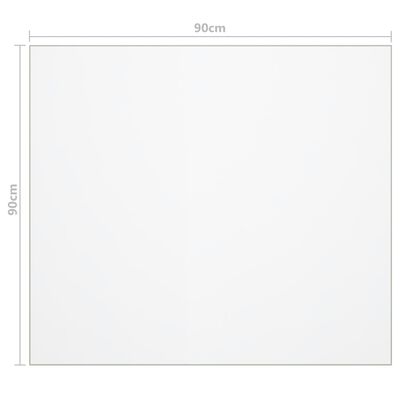 vidaXL Protector de mesa PVC mate 90x90 cm 2 mm