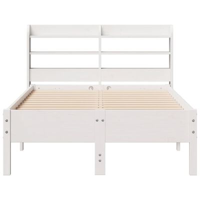 vidaXL Estructura de cama sin colchón madera maciza blanca 75x190 cm