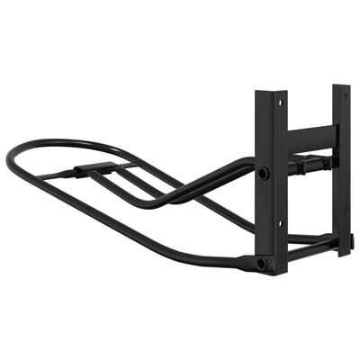 vidaXL Soporte de silla montura de pared plegable hierro negro