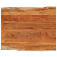 vidaXL Tablero de mesa rectangular borde natural acacia 110x80x2,5 cm