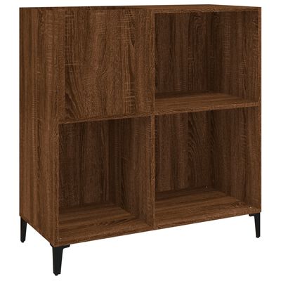 vidaXL Mueble discos madera contrachapada roble marrón 84,5x38x89 cm