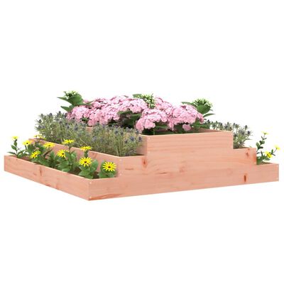 vidaXL Jardinera de madera maciza de douglas 110x110x27 cm