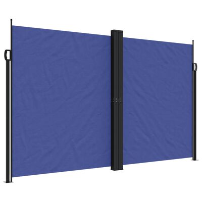 vidaXL Toldo lateral retráctil azul 200x1200 cm