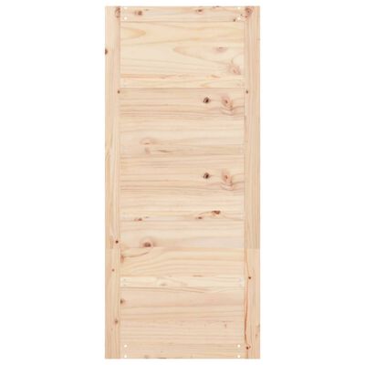 vidaXL Puerta de granero madera maciza pino 90x1,8x204,5 cm