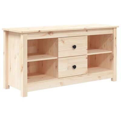 vidaXL Mueble de TV de madera maciza de pino 103x36,5x52 cm