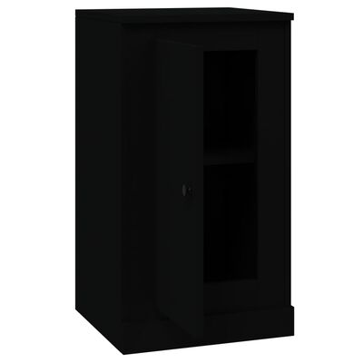 vidaXL Aparadores 2 uds madera contrachapada negro 37,5x35,5x67,5 cm