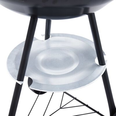 vidaXL Barbacoa de carbón portátil con ruedas XXL 44 cm