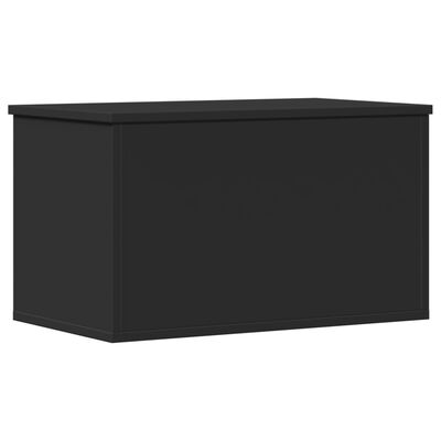 vidaXL Caja de almacenaje madera de ingeniería negro 60x35x35 cm