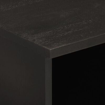vidaXL Mueble de TV madera maciza de mango negro 100x33x46 cm