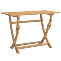 vidaXL Mesa de jardín plegable madera maciza de acacia 110x55x75 cm