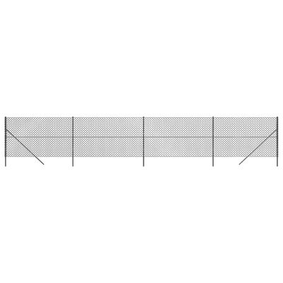 vidaXL Cerca de alambre gris antracita 1,8x10 m