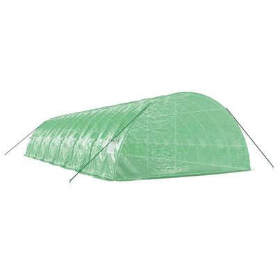 vidaXL Invernadero con estructura de acero verde 84 m² 14x6x2,85 m