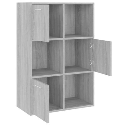 vidaXL Mueble de almacenaje gris Sonoma 60x29,5x90 cm