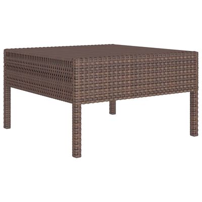 vidaXL Set muebles de jardín 9 pzas y cojines ratán sintético marrón