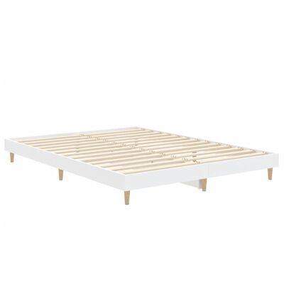 vidaXL Estructura de cama madera de ingeniería blanca 140x190 cm