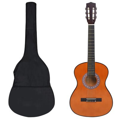 vidaXL Set de guitarra clásica para principiantes 8 pzas 3/4 36"