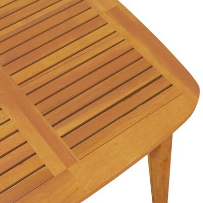 vidaXL Mesa de jardín madera maciza de acacia 110x110x75 cm