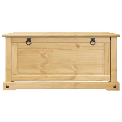 vidaXL Mueble zapatero Corona madera maciza de pino 99x32x47 cm