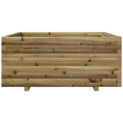 vidaXL Jardinera madera de pino impregnada 110x110x49,5 cm