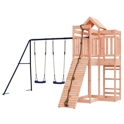 vidaXL Parque infantil de exterior madera maciza Douglas