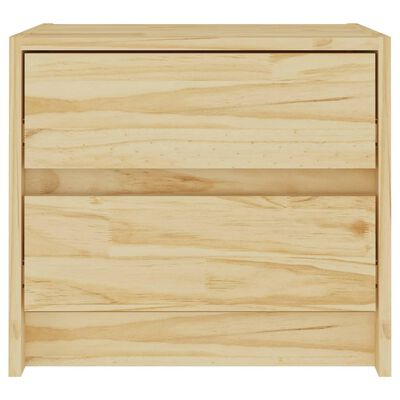 vidaXL Mesita de noche madera maciza de pino 40x30,5x35,5 cm