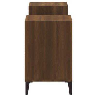 vidaXL Mueble para TV madera contrachapada marrón roble 160x35x55 cm