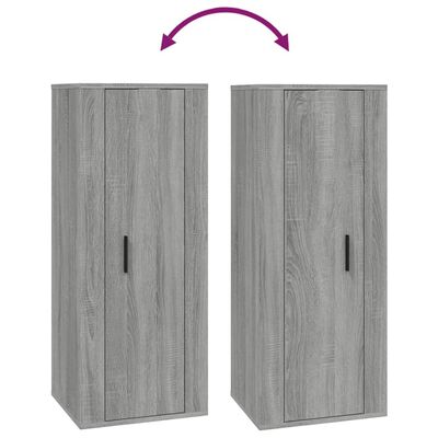 vidaXL Set de muebles para TV 4 pzas madera contrachapada gris Sonoma