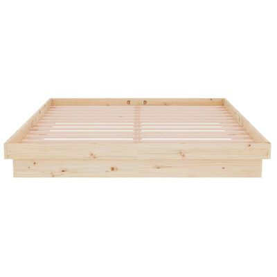 vidaXL Estructura de cama madera maciza 150x200 cm