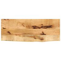 vidaXL Tablero de mesa borde natural madera maciza mango 80x30x3,8 cm