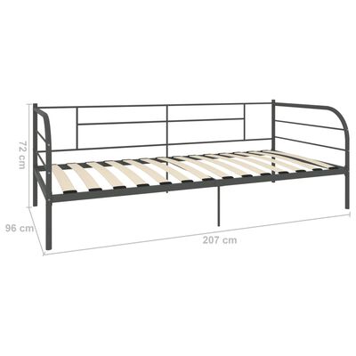 vidaXL Estructura de cama sin colchón metal blanco 90x200 cm