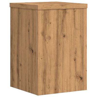 vidaXL Soportes de plantas 2 uds madera roble artisian 20x20x30 cm