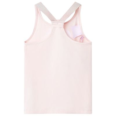 Camiseta de tirantes infantil rosa suave 140