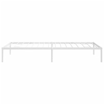 vidaXL Estructura de cama sin colchón metal blanco 90x200 cm